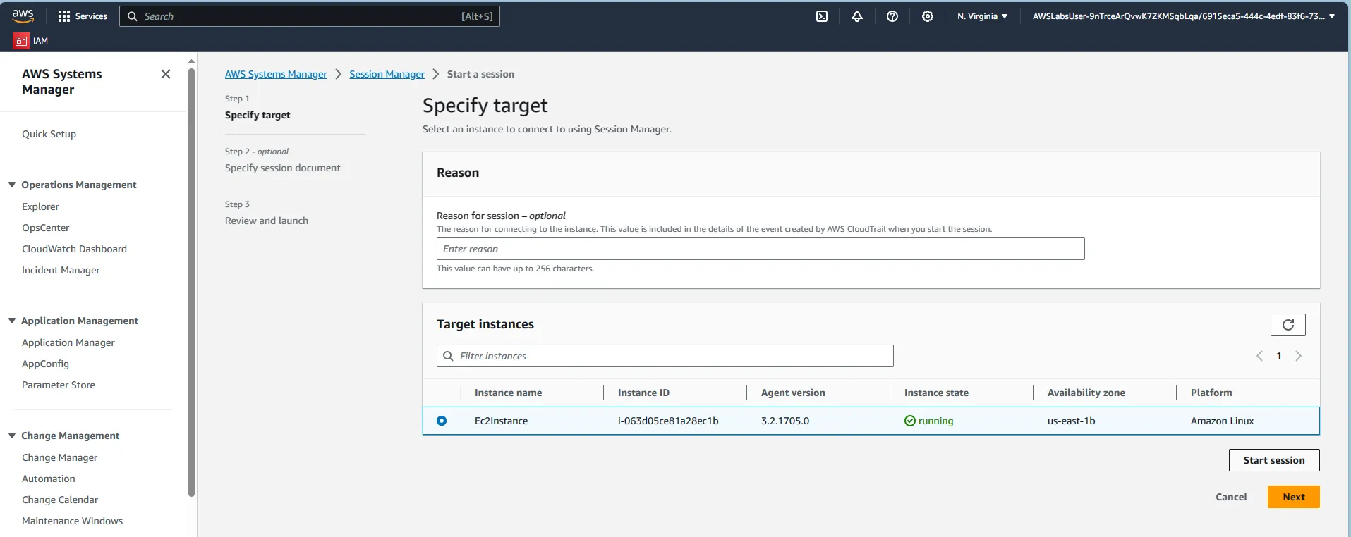 Connecting to EC2 Instance using AWS Session Manager